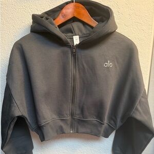 ALO Yoga Gray Hoodie Jacket